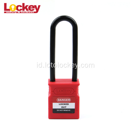 76mm Panjang Keselamatan Gembok Candout Lockout Tagout